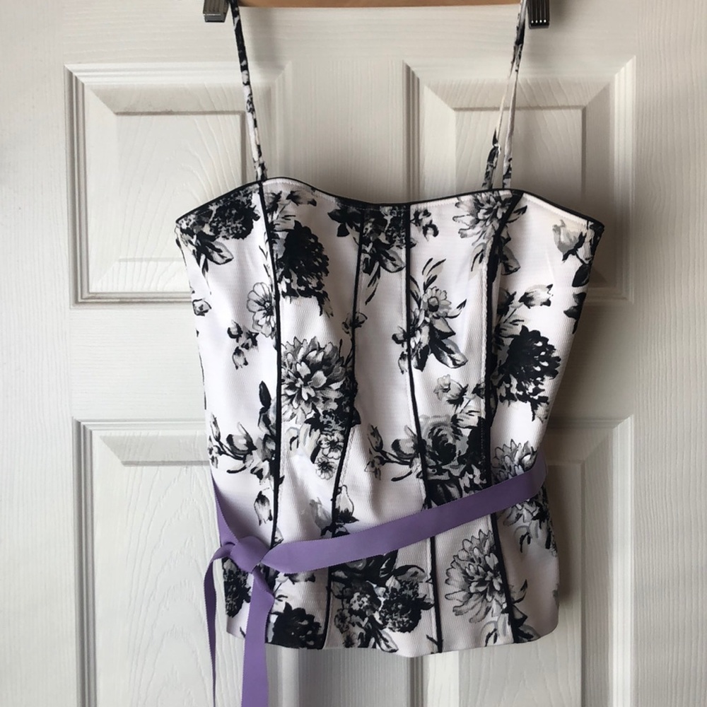 Floral corset top